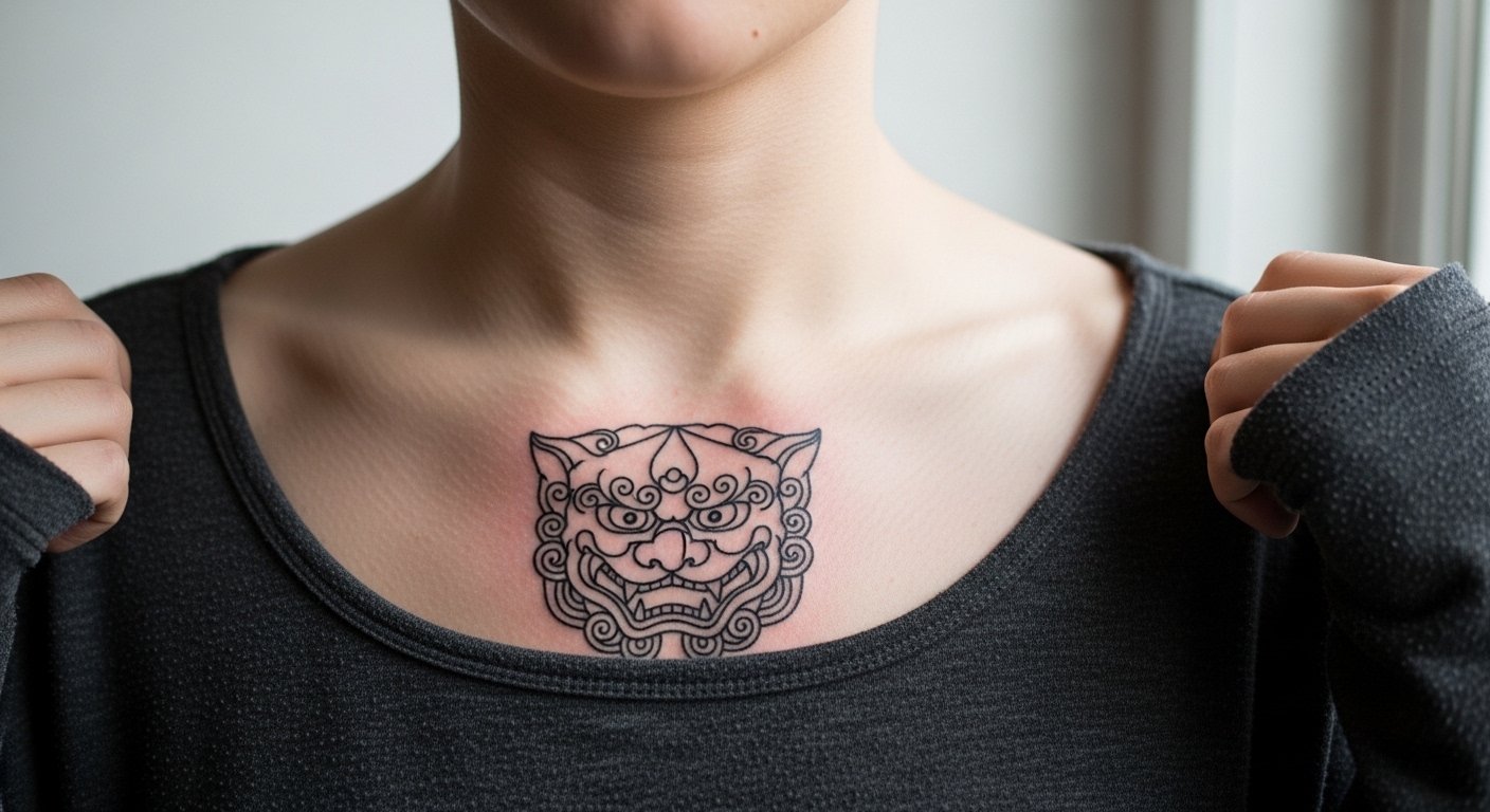 27 Illustrative Foo Dog Tattoo Design Ideas