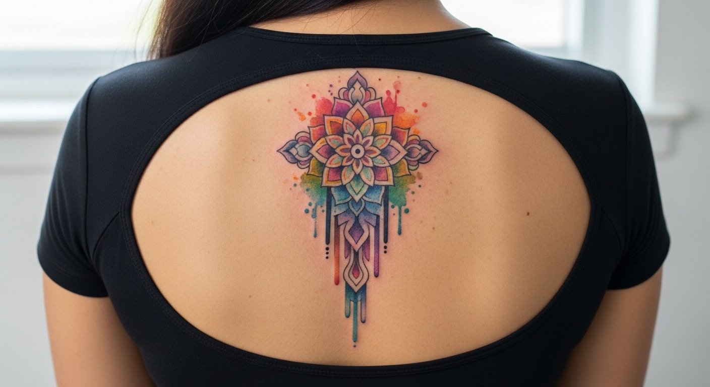 21 Elegant Full Back Tattoo Women Designs