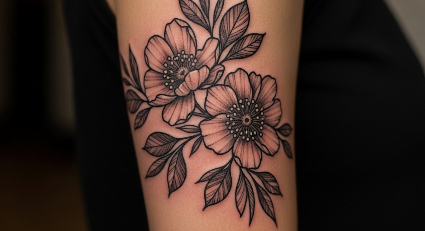 17 Subtle Flower Arm Tattoo Ideas