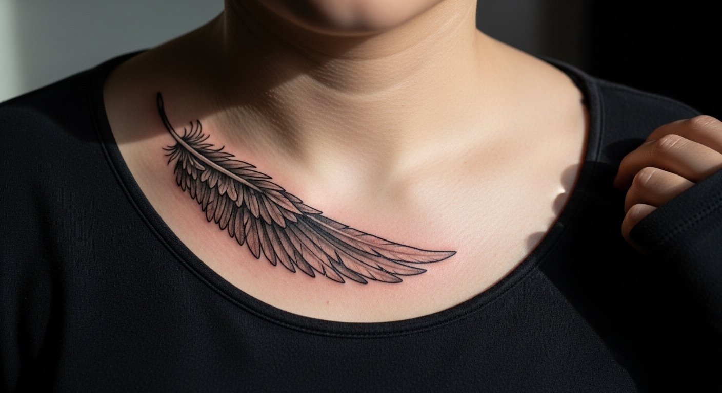 21 Micro Wing Tattoo Designs You Will Love