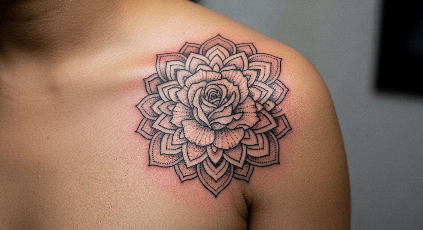 27 Elegant Rose Tattoo Stencil References