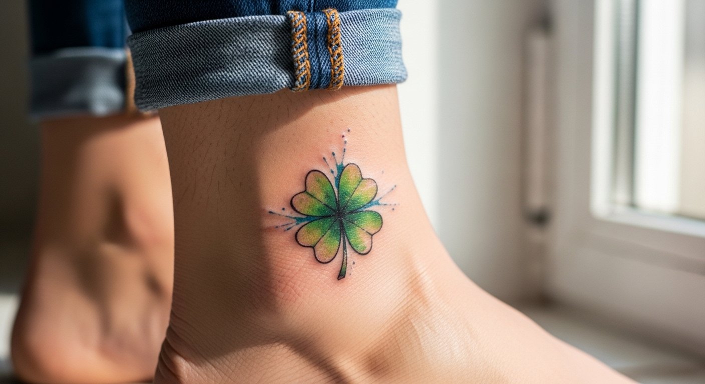 17 Lucky 4 Leaf Clover Tattoo References