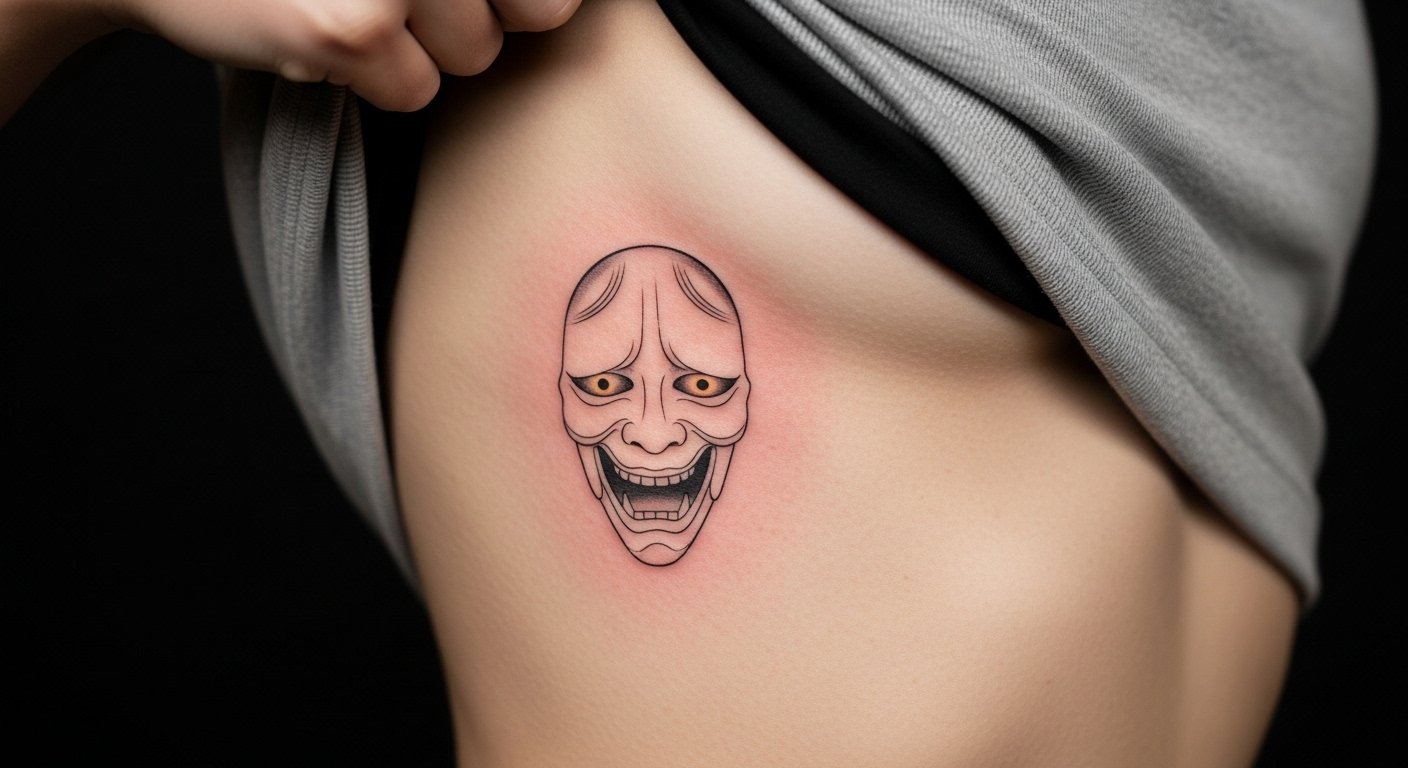 17 Japanese Mask Tattoo Ideas That Look Fierce
