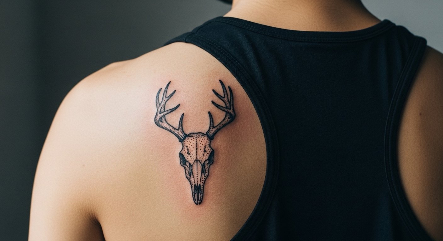 17 Delicate Deer Skull Tattoo References